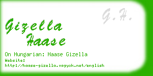 gizella haase business card